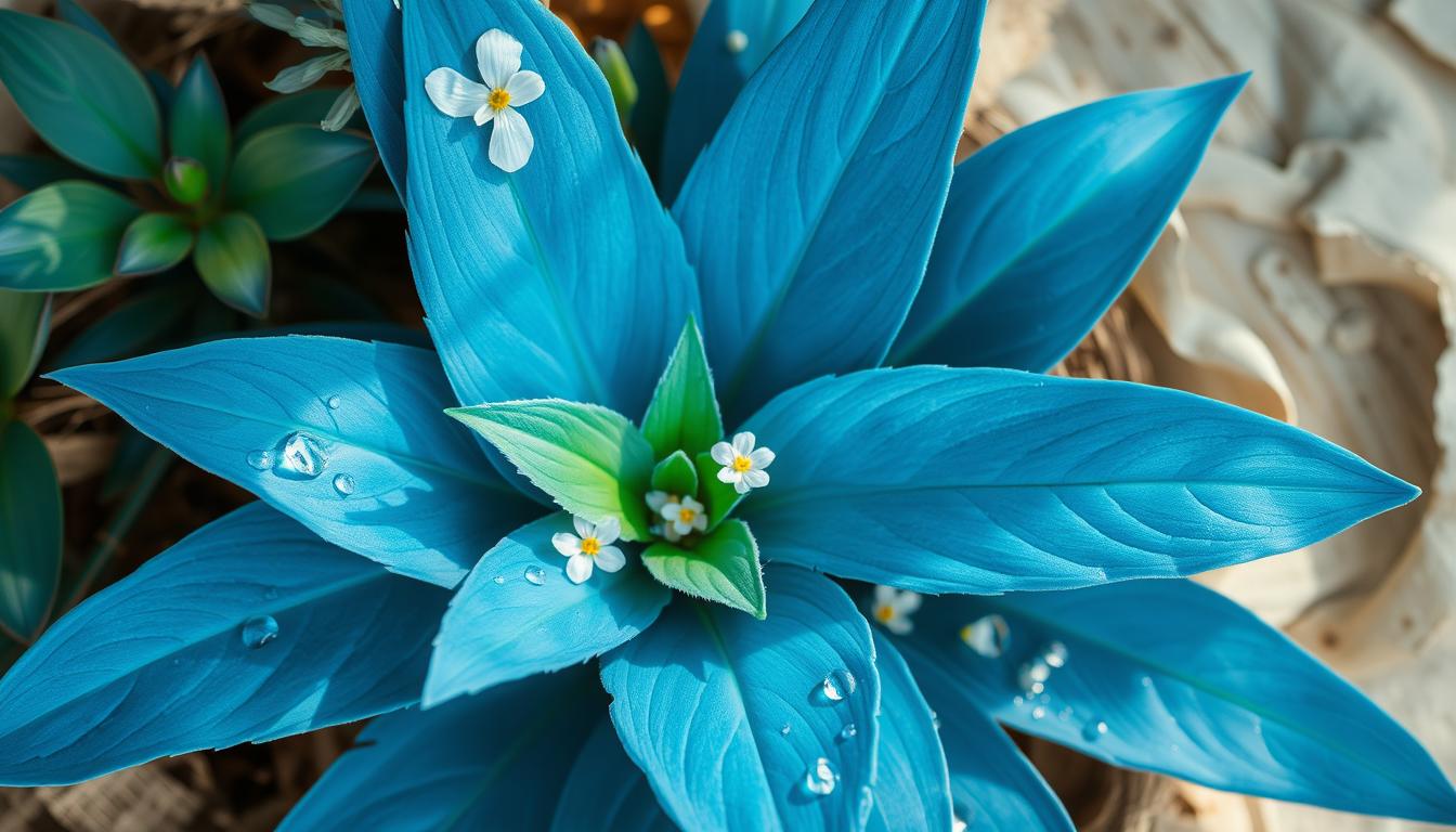 Blue Egyptian lotus flower